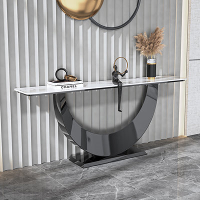 Modern simple sintered stone console table