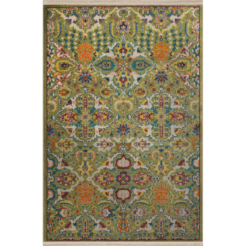 Tapis rectangulaire Vittorina, Rectangle 5 pi 2 po x 7 pi 11 po