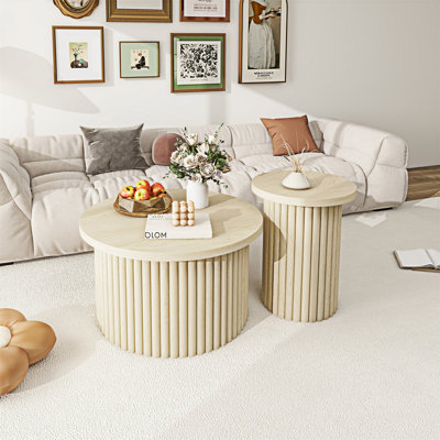 Ensemble de tables basses rondes