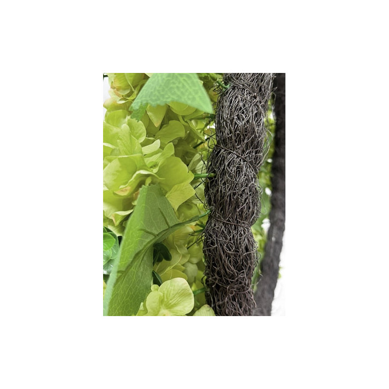 30" Artificial Light Green Hydrangea Wreath