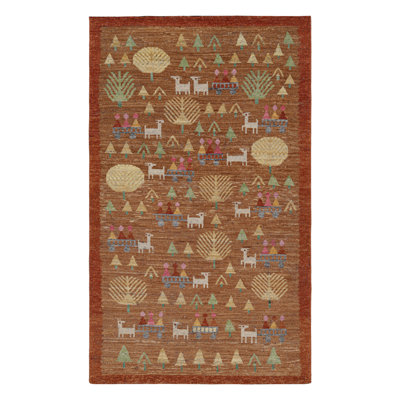 Burano Hand Knotted Wool Geometric Area Rug