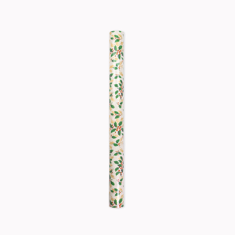 Rouleau de papier d'emballage, houx