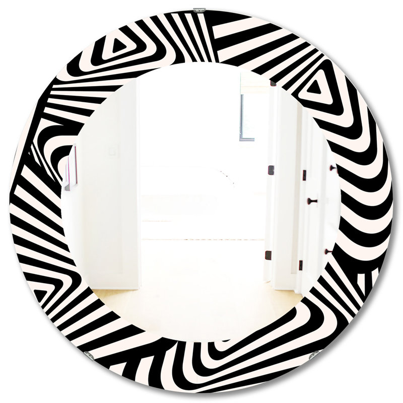 Miroir mural moderne et contemporain, H 31,5 po x l 31,5 po x P 0,24 po