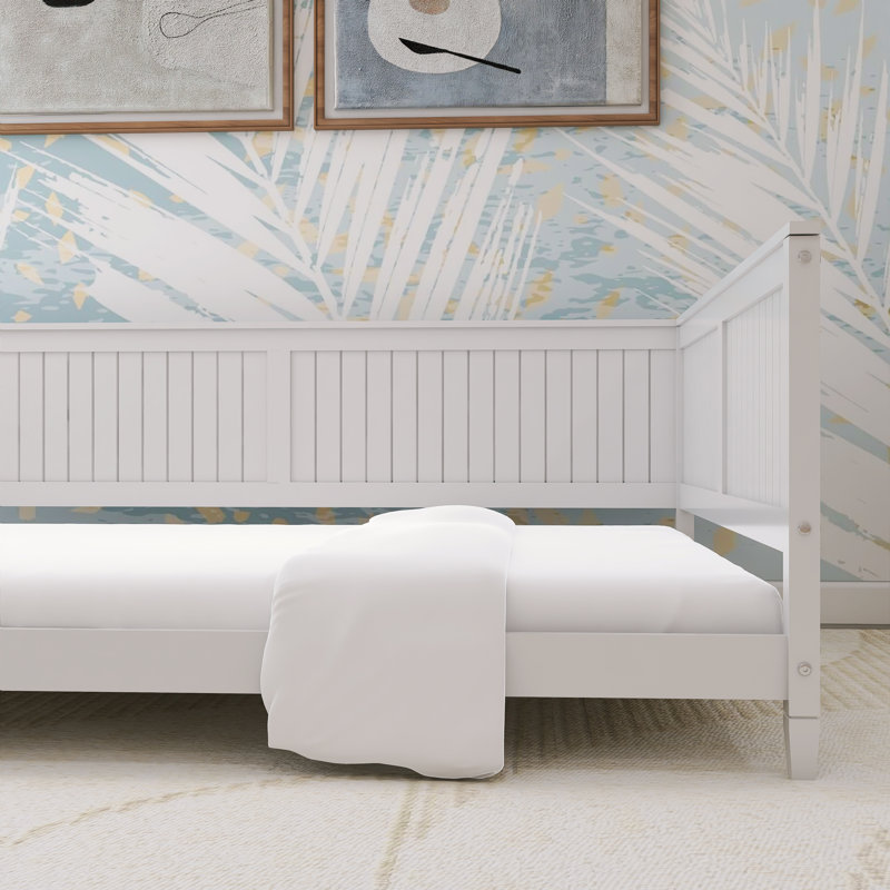 Kinsasha Solid Wood Daybed, White, Full