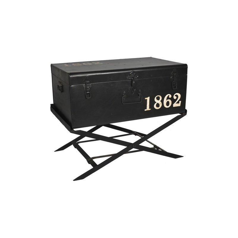 Bac de rangement en métal avec support, 26 x 17 x 12
