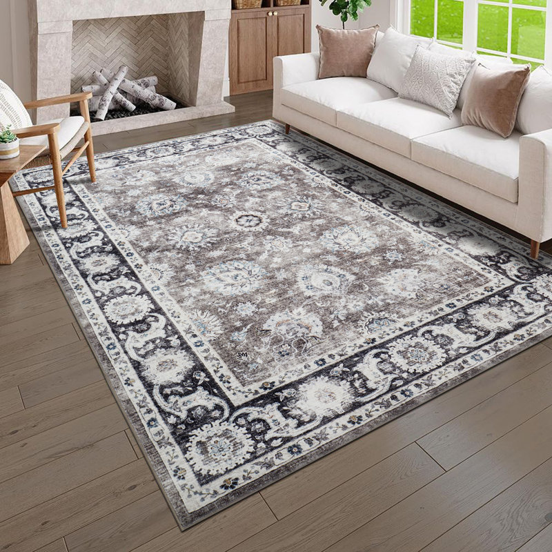 Modern Plush Area Rug Machine Tufted Shaggy Carpet, Rectangle 120 x 170 cm
