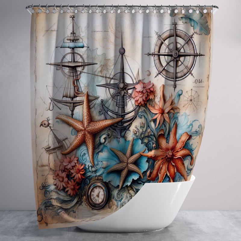 Shower Curtain, 72" H x 70" W
