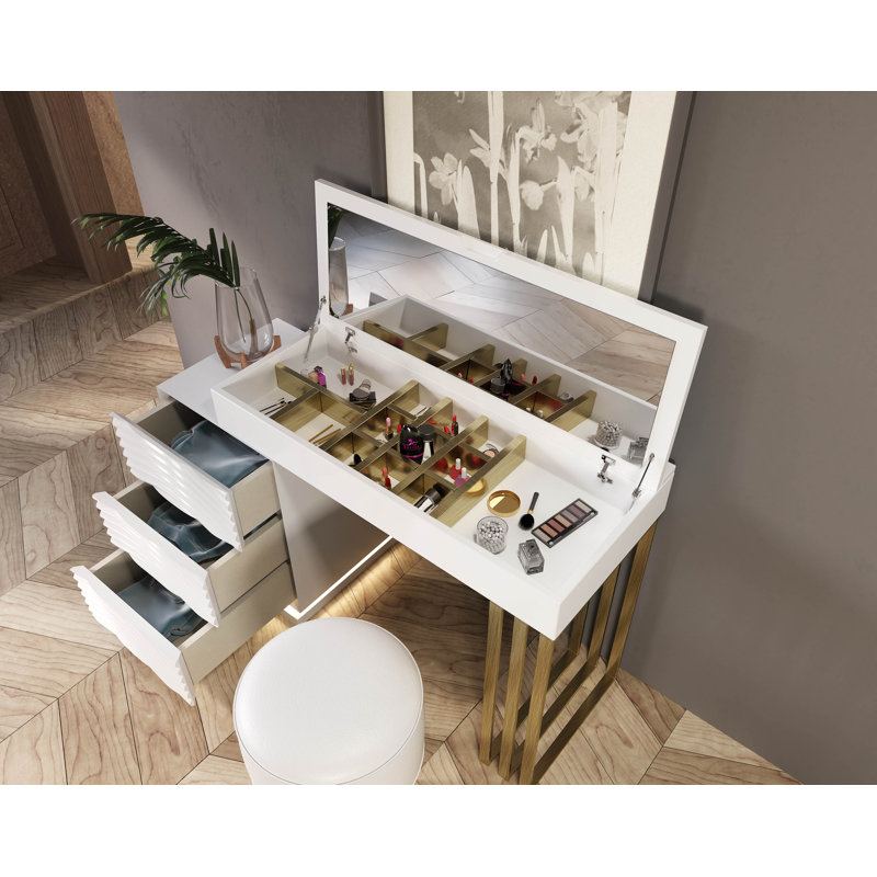 Ankoma Dressing Table with Mirror