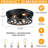 11"d 2-light Motion Sensor Ceiling Light Outdoor, 360° Motion Detection, Adjustable Timer, Outdoor Patio Garage Entryway Light Fixture