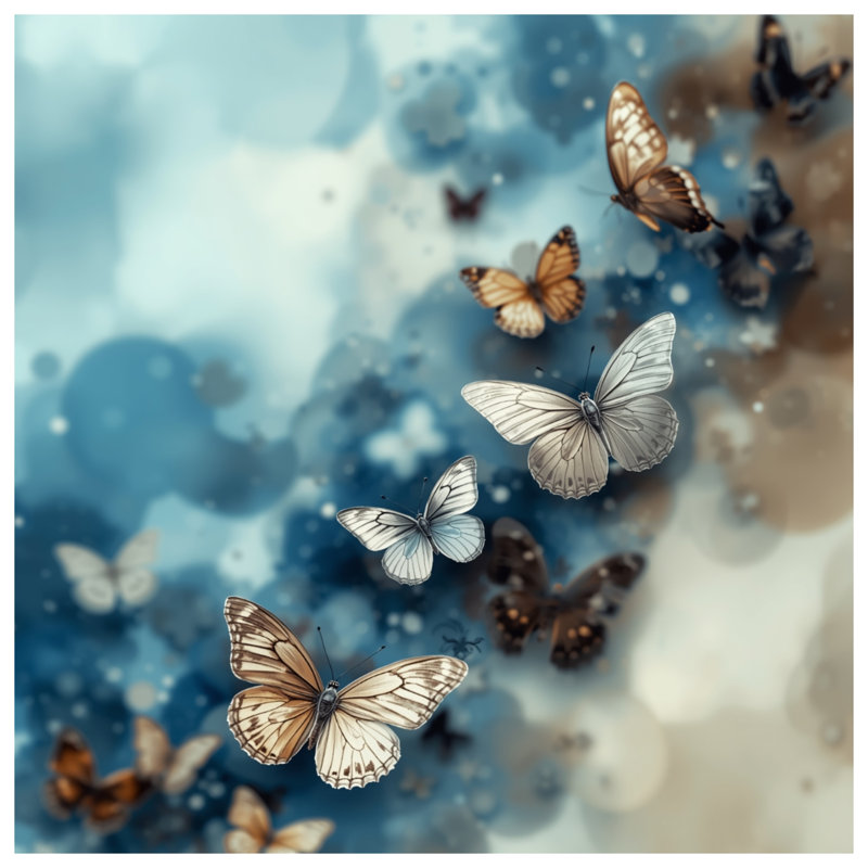 Rideaux de fenêtre Butterflies In Flight, 50 po x 92 po - 1 panneau, Blockout