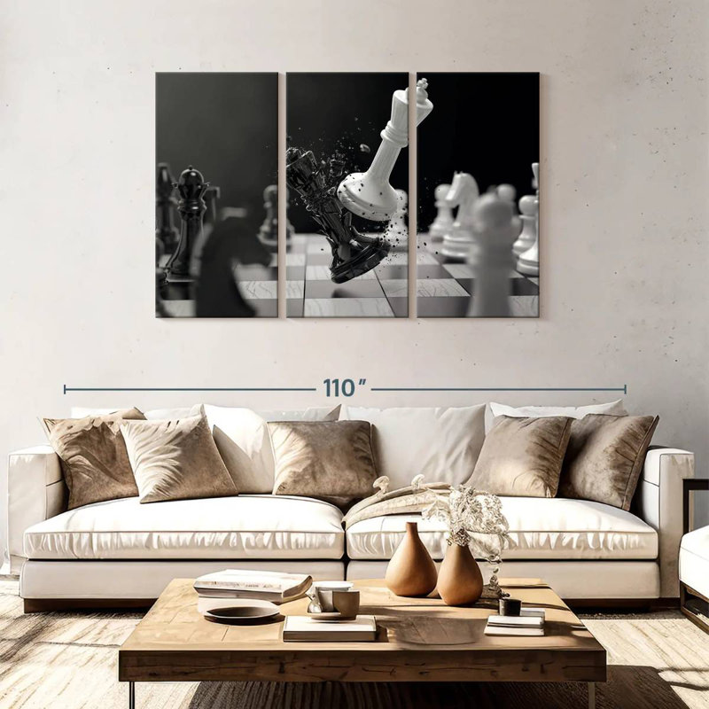 Senne Chess Battle, 48" H x 74" W