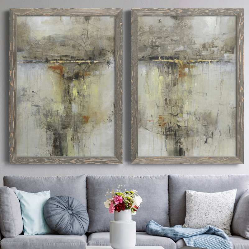Cross Over I, toile encadrée de qualité supérieure - prête à être accrochée, H 24 po x l 36 po x P 1,5 po