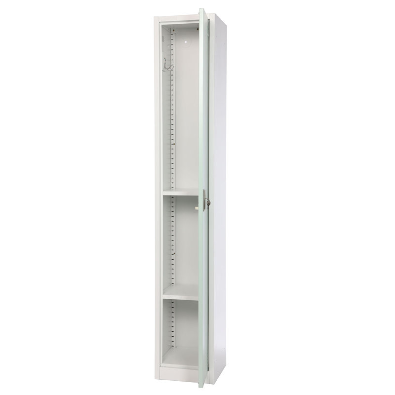 Misty Green Steel Office Locker with Adjustable Shelving