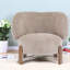 Chaises d'appoint à oreilles Comfort, structure en bois de polyester, salon à la maison moderne