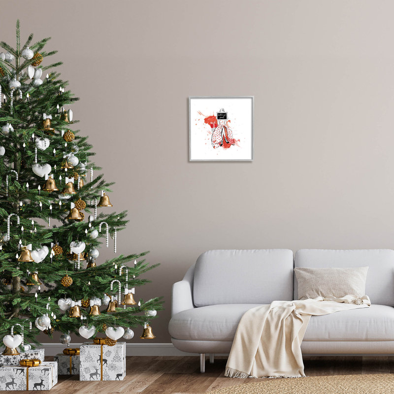 «Better Not Pout Holiday», estampe numérique par Alison Petrie, H 17 po x l 17 po x P 1,5 po, Estampe numérique Farmhouse