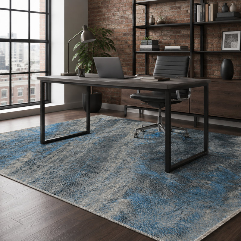 Abstract Cotton and Chenille Flatweave Area Rug, 200 x 300 cm
