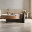 Table basse simple en noyer de style crème