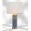 Cylinder 55cm Metal Ceramic look Table Lamp-47219205-47219204