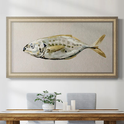 «Fresh Fish Study II», peinture sur toile à cadre unique