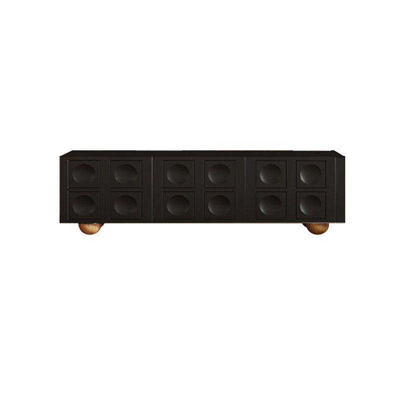 Modern simplicity Black TV Stand, 70.86"