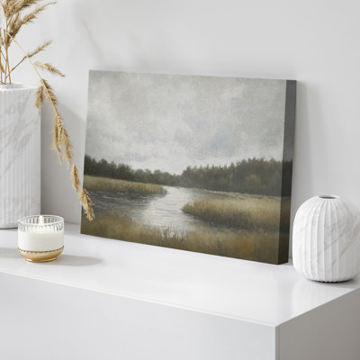 Impression murale sur toile Peaceful Marshland, décor rustique pour chalet ou salle à manger