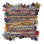 Coussin décoratif rayé multicolore Rafi Chindi