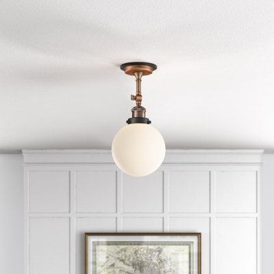 Chippewa Glass Semi Flush Mount