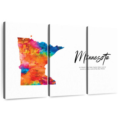 Carte de Aliaz North Star State, Minnesota