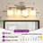  4-Light Dimmable Bathroom Vanity Light with Frosted Milk Glass Shades-291746099-291746098