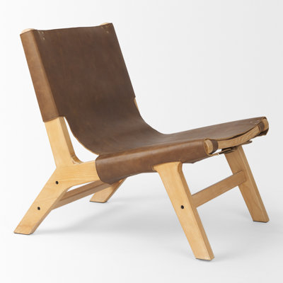 Coucher Genuine Leather Slipper Chair