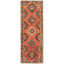 Tapis de couloir unique en laine noué à la main style années 1990 de 4 pi 6 po x 12 pi 8 po Monasia