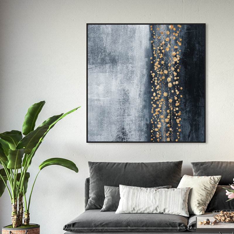 « Down The River » par Oliver Gal - impression d'art graphique, Noir, H 40 po x l 40 po x P 2 po