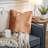 17" Plush Velvet Solid Square Throw Pillow with Piped Edging-1105813639