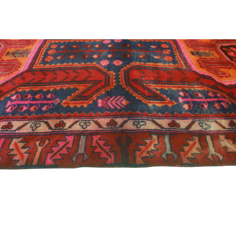 One-of-a-Kind 3'11 '' X 9'3" New Age Runner Wool Area Rug in
