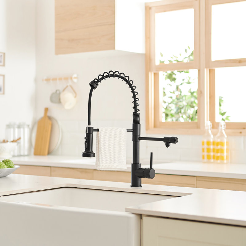 Matte Black Purifier Kitchen Faucet For Drinking - Pull Down Water Filter, Double Pipe Outlet, Easy Maintenance & Installation Filter Purifier,