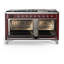 Majestic III Series 60 Inch Dual Fuel Range with 7 Sealed Burners, Griddle, in Blue Grey (Liquid Propane, Burnished Trim)-117886131-117886139-117886143
