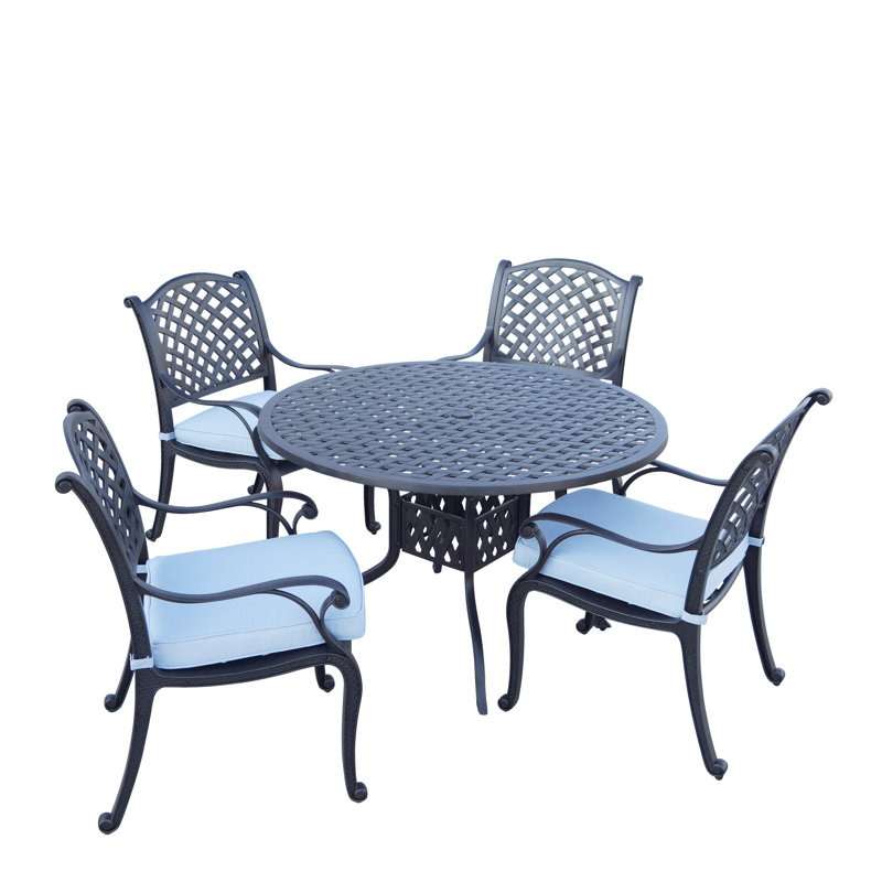 Frazee 5 Piece Dining Set, Sky
