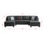 Canapé modulaire rembourré avec deux chaises longues