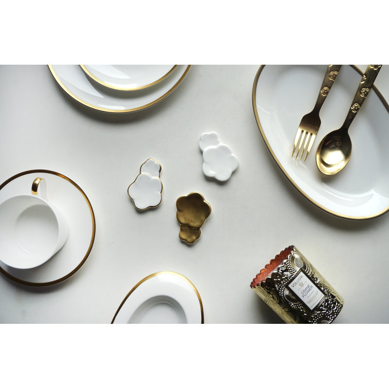 Blooming Flatware Rack, Brushed Gold