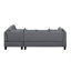 104.5" Upholstered Sofa,Chaise & Ottoman