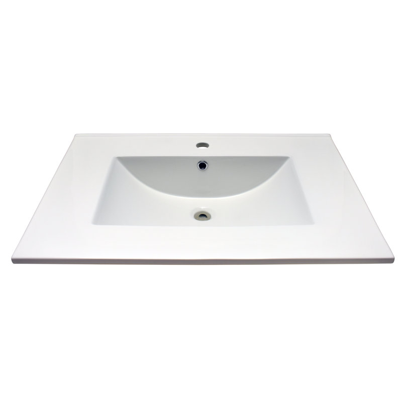 Plateau de meuble-lavabo simple 31 po