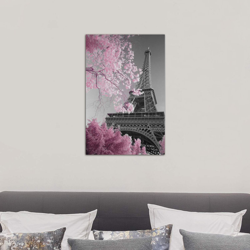 «Paris Eiffel Tower XIII», reproduction, Toile tendue, H 12 po x l 8 po x P 0,75 po