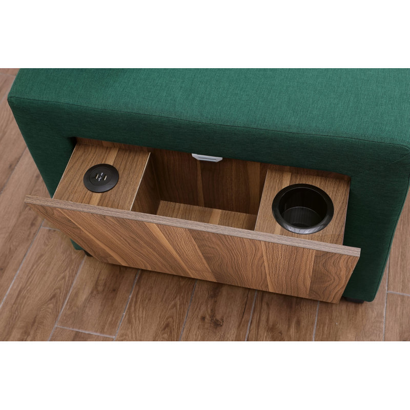 Canapé modulaire 3 pièces rembourré, Vert