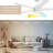 Vantage 52in 3-Blade Smart Ceiling Fan 2700K-6000K CCT Tunable Range LED Light Kit in White Hardware with Reversible Natural Wood or White Blades Works With iOS or Android App-126659220