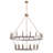 Faringdon 28-Light 2-Tier Dragon Wheel-Shape Pendant Chandelier