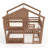 Twin Size Bunk Bed/Loft Bed with Bookshelf, House Design, High-Quality Safety Fencing,Natural-2069021750-2069021751