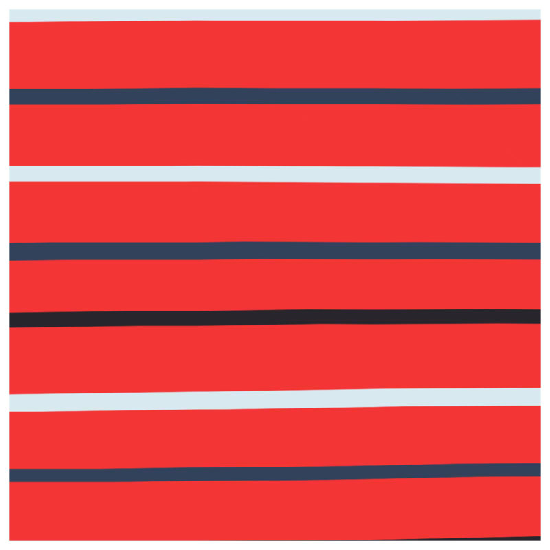 Couvertures à rayures rouges et noires, 60in W x 80in H