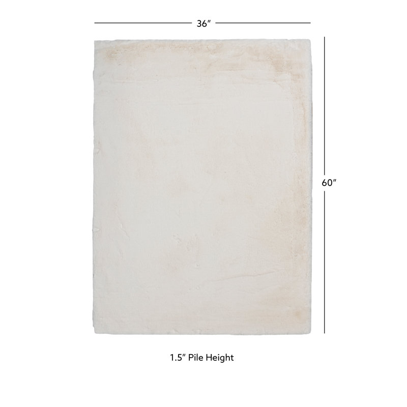 Tapis touffeté à la main Jalissia, Rectangle 3 pi x 5 pi