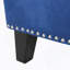Fauteuil club velours bleu marine