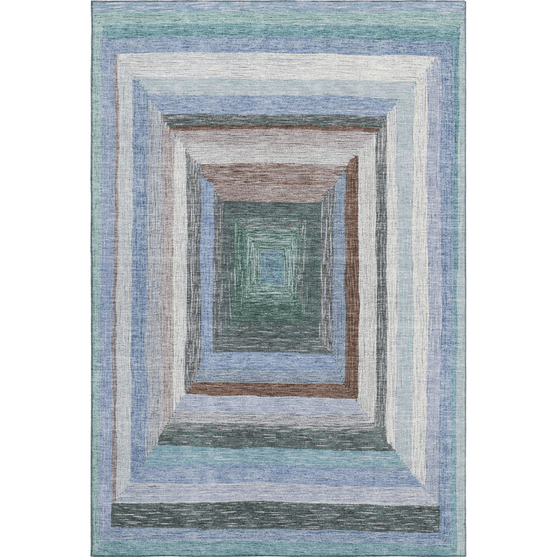 Premium Machine Washable Millbrook AMF1957 Geometric Rug, Rectangle 10' x 14'